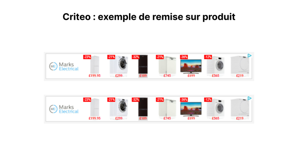 criteo remise produit